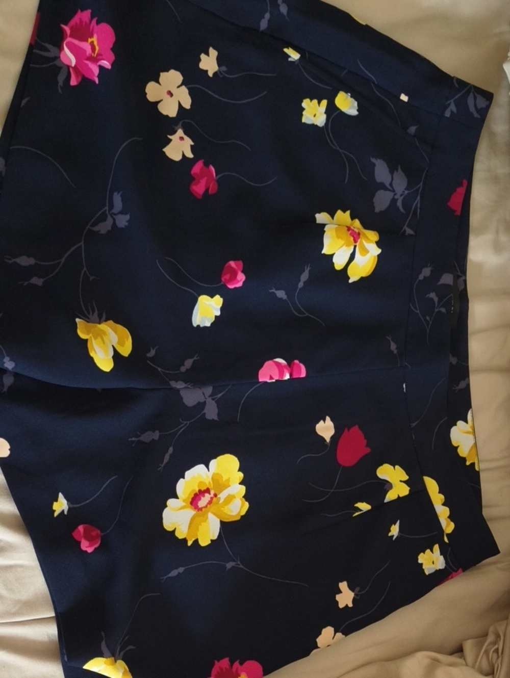 Ann Taylor Navy Floral Shorts